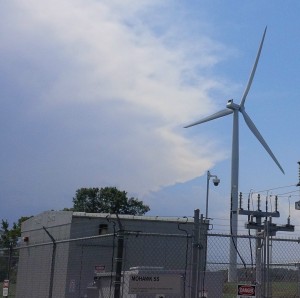 Wind energy feeding into a grid pulsating on to the plugs of homes and businesses