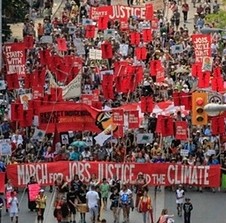March in Toronto prior to this July's climate summit